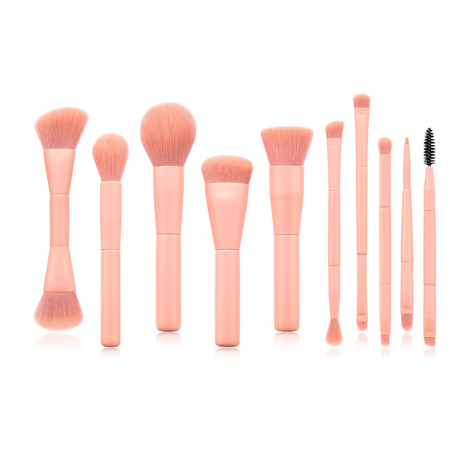 10-Piece Makeup Brush Set – Essential Beauty Tool Collection