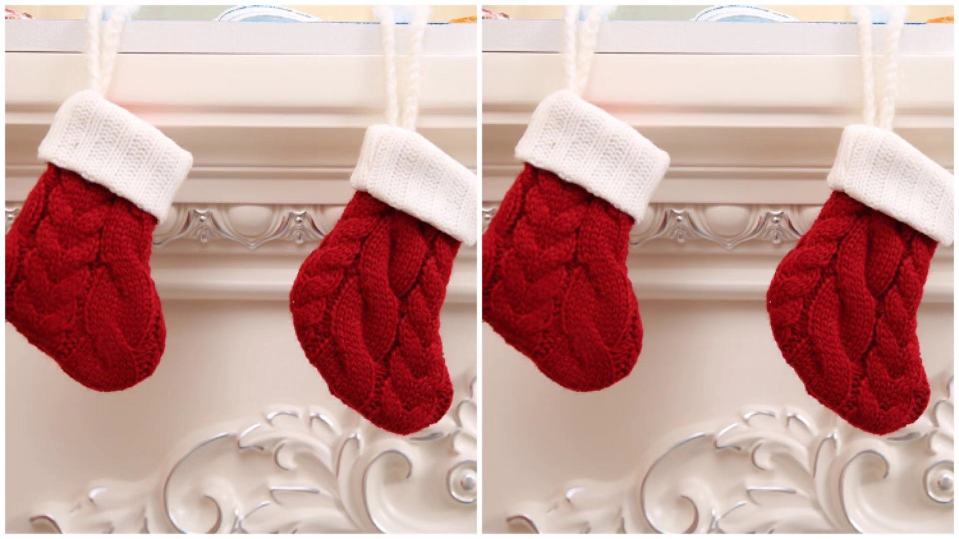 Christmas Tableware Xmas Fork Bags Dinner Cutlery Holder Pocket