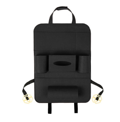 Car Backseat Organizer – Multi-Pocket Wool Felt Storage Bag for Vehicle Accessories