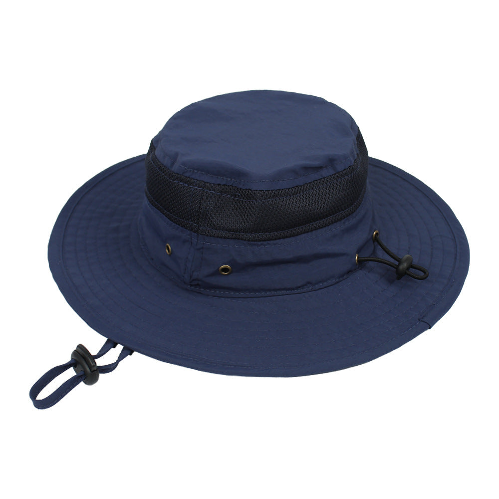 Children's Sunshade New Mesh Stitching Outdoor Fisherman Hat