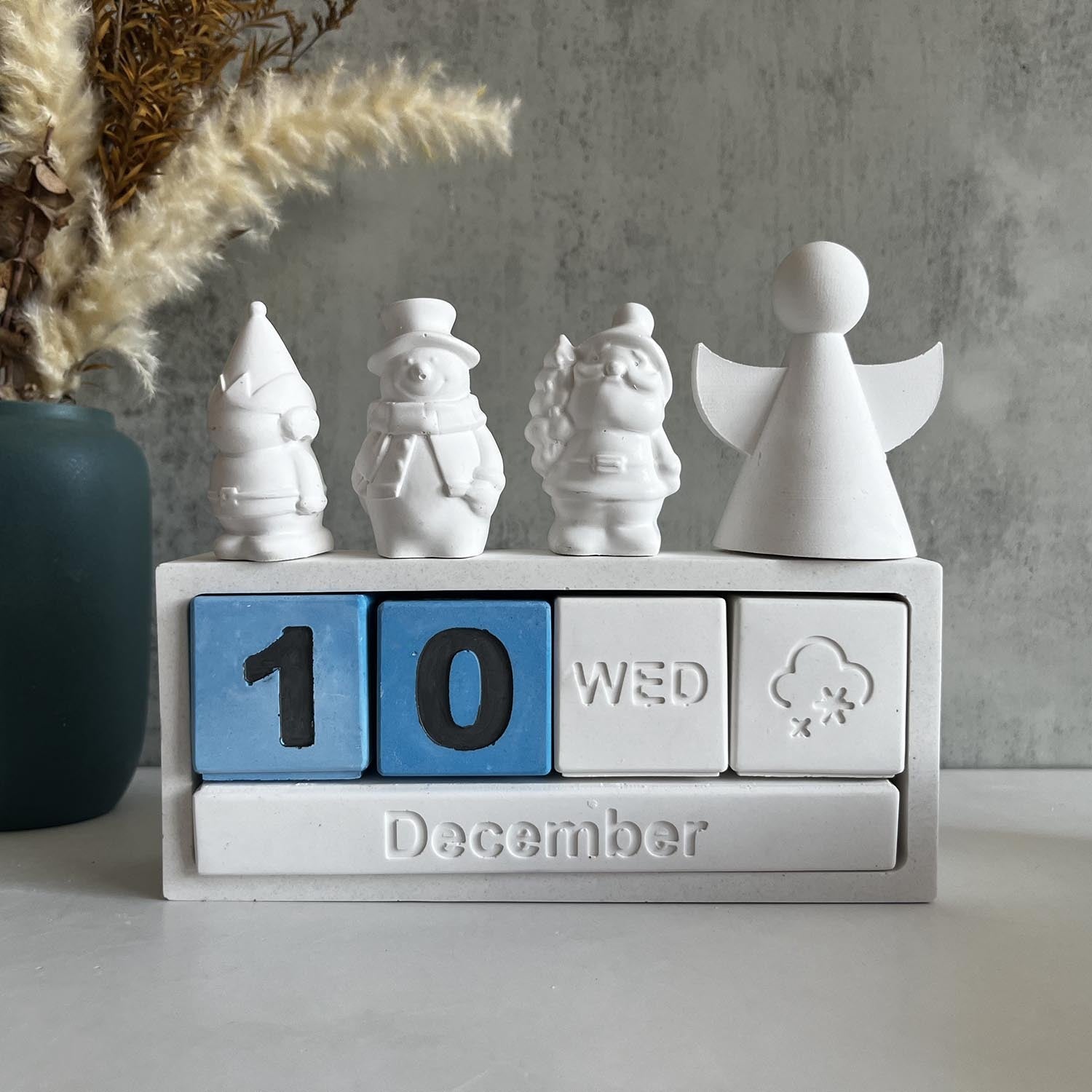 Calendar Silicone Mold Cycle Month Weather Furniture