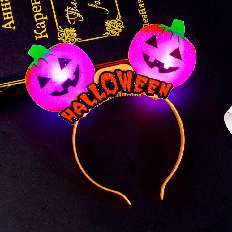 Halloween Glowing Pumpkin Ring – Light-Up Lantern Prop and Party Gift