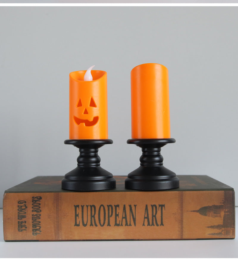Halloween Candle Light LED Colorful Candlestick Table Top Decoration Pumpkin Party Happy Halloween Party Decor For Home