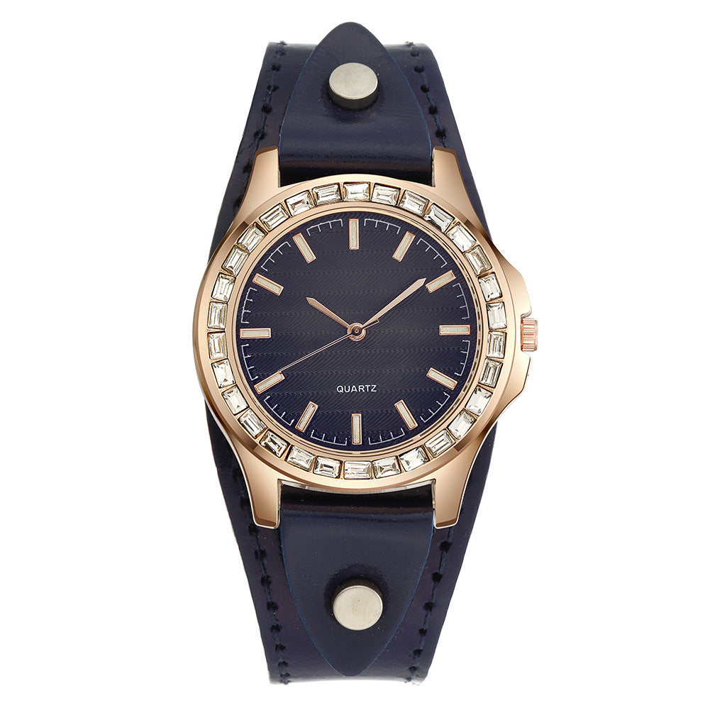 Light Luxury Watch Full Diamond Bracelet Women's Watch Simple