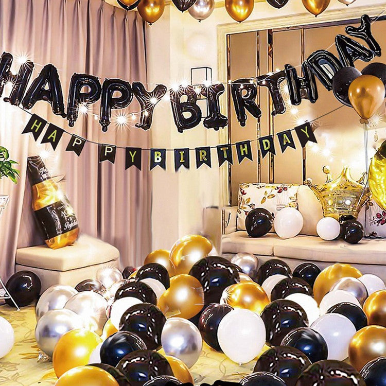 Scene Layout Aluminum Film Balloon Set Children's Birthday Theme Background Wall