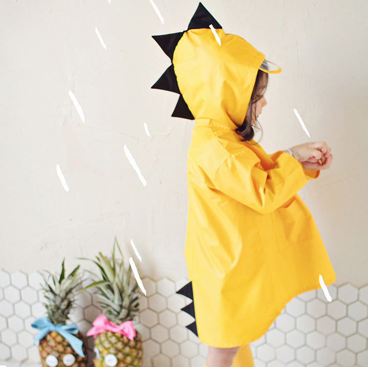 Kids Dinosaur Raincoat Waterproof Regular Fit Jacket