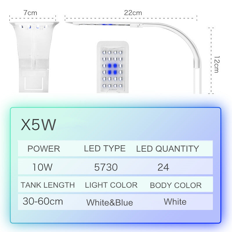 Ultra-Thin LED Clip-On Aquarium Light