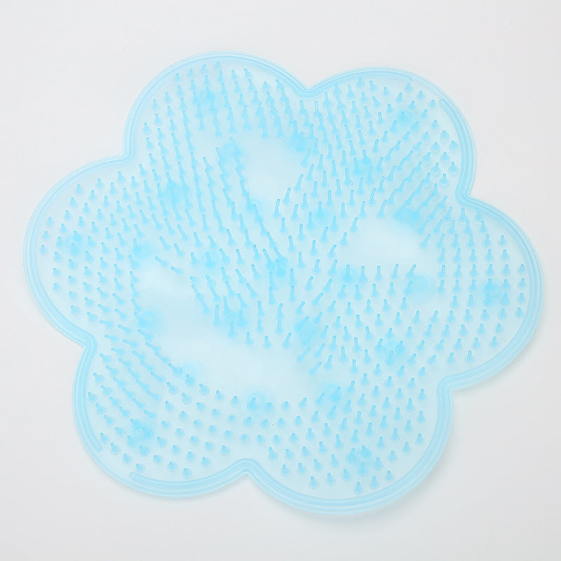 Silicone Bathroom Anti-Slip Massage Pad – Non-Slip Floor Mat with Foot Massage Design for Shower and Bath