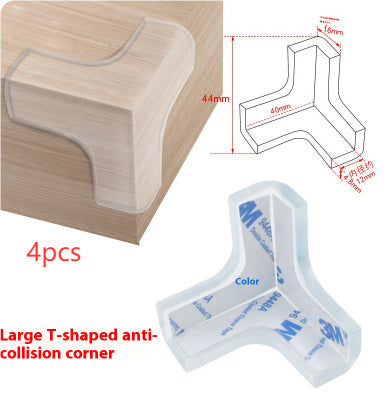 Soft PVC Table Corner Guard For Baby Safety With 3M Tape