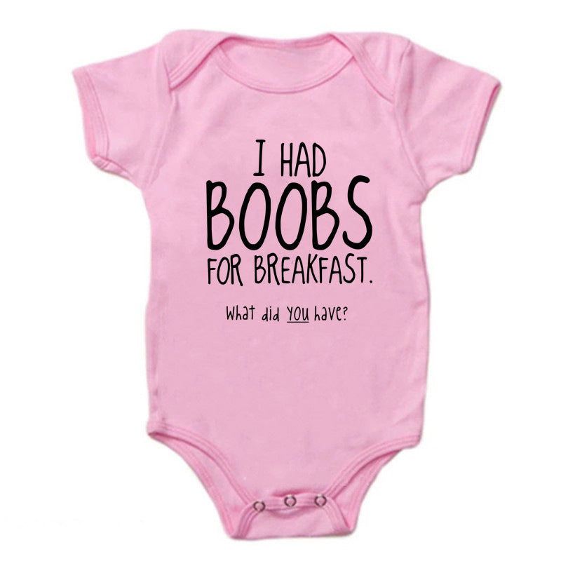 Simple Printed Baby Cotton Jumpsuit – Infant Romper Outfit