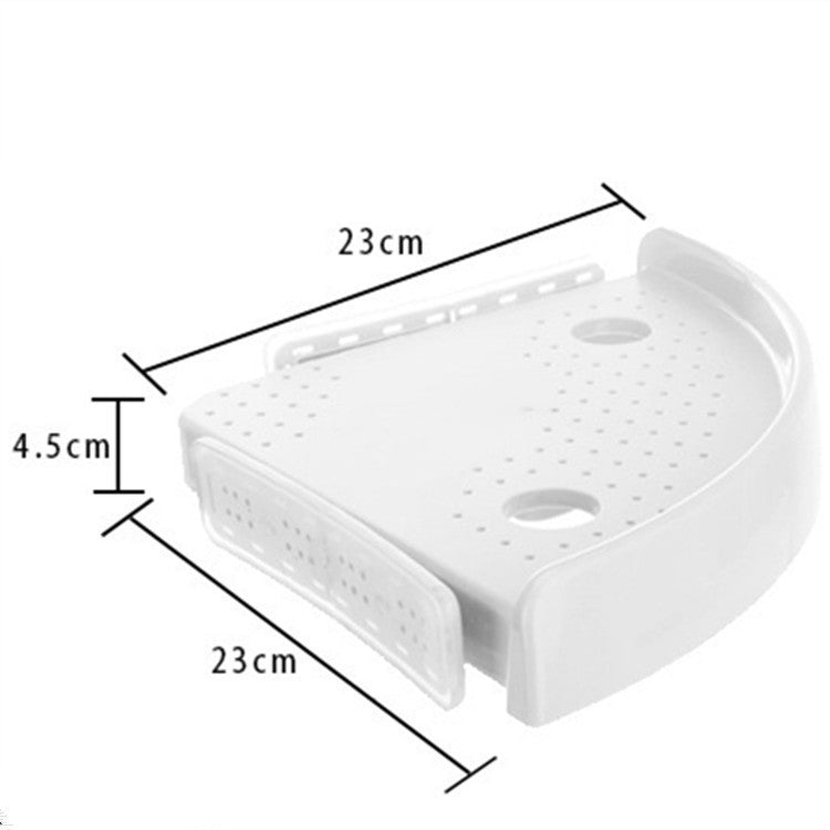 Bathroom Triangle Shelf – Corner Storage Rack with Powerful Suction Cup Placement Board