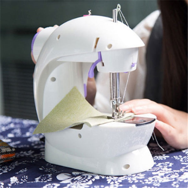 Stainless Steel Frame Mini Portable Sewing Machine Home Use