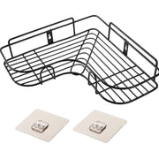 Punch-Free Wall-Mounted Bathroom Storage Rack – Kitchen Corner Shelf with Tripod