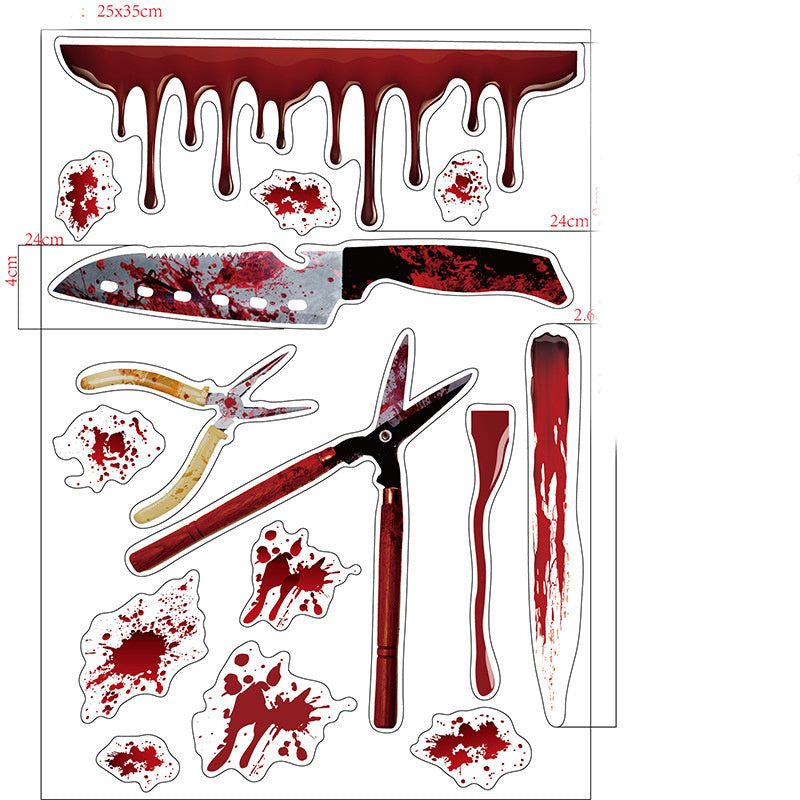 Halloween Wall Stickers – Removable Spooky Decorations for Home and Party Decor