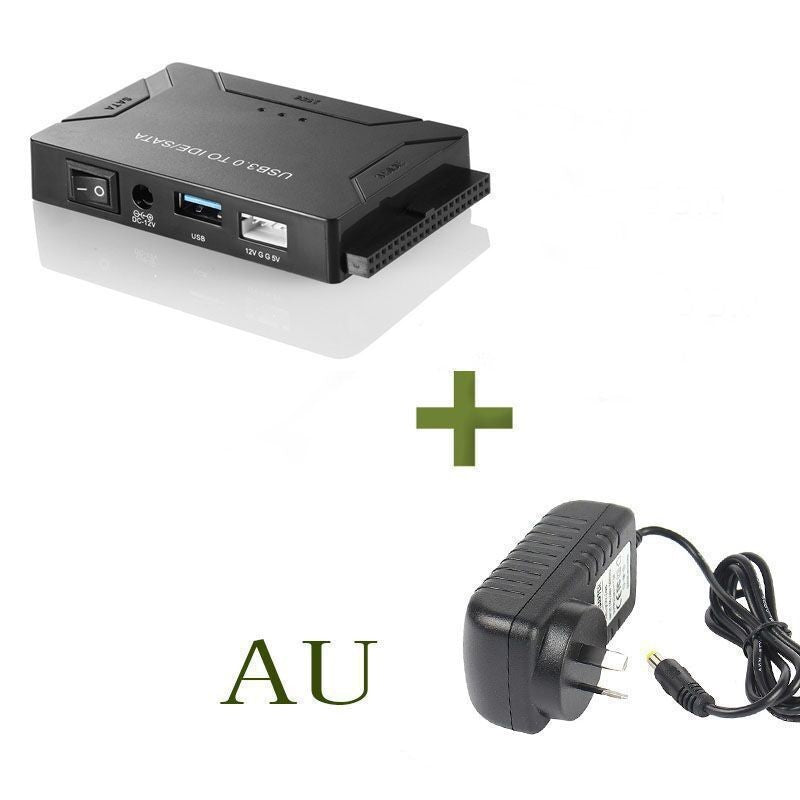 3-in-1 USB 3.0 to SATA/IDE Adapter – 2.5″/3.5″ Hard Drive & 5.25″ Optical with Power