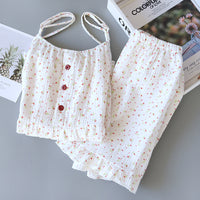 Small floral crepe sling suit