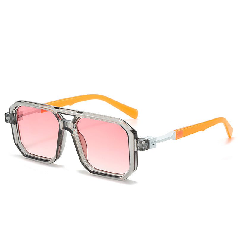 Women's Fashion Brown Sunglasses – Reflective Lenses, Stylish UV Protection