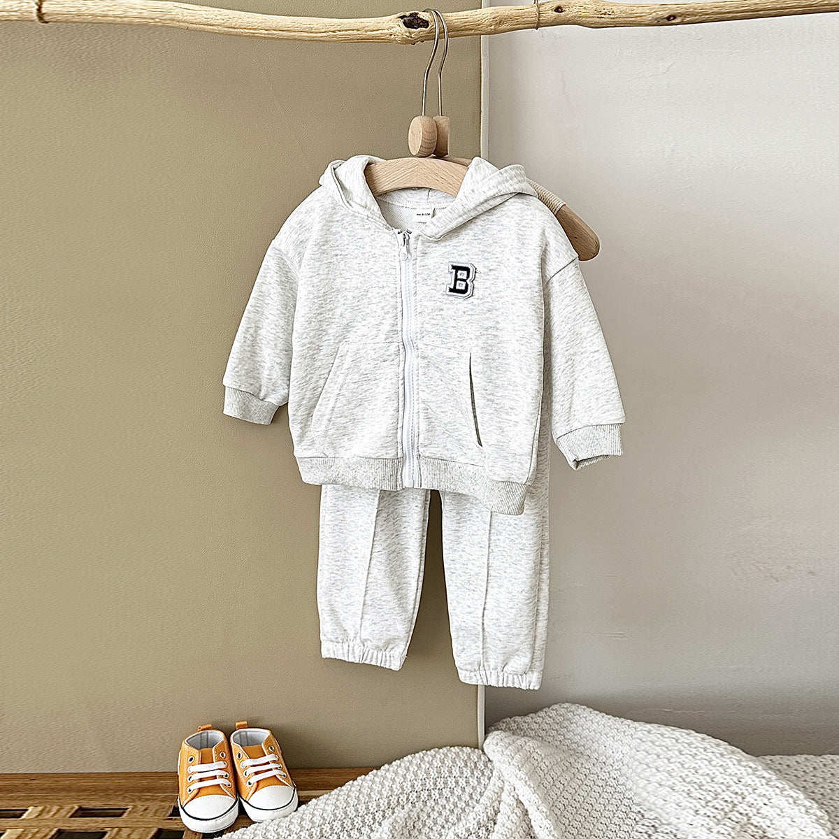 Unisex Cotton Short Sleeve Tee Set Summer Regular Fit Kids