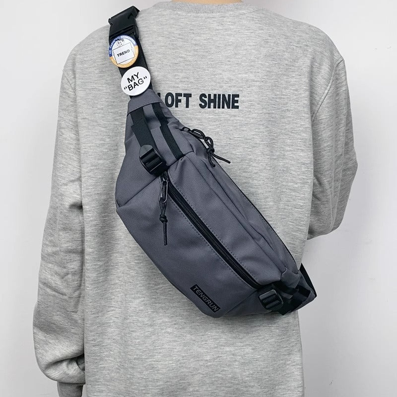 Trendy Chest Bag Men's Backpack Waist Bag Sports One-shoulder
