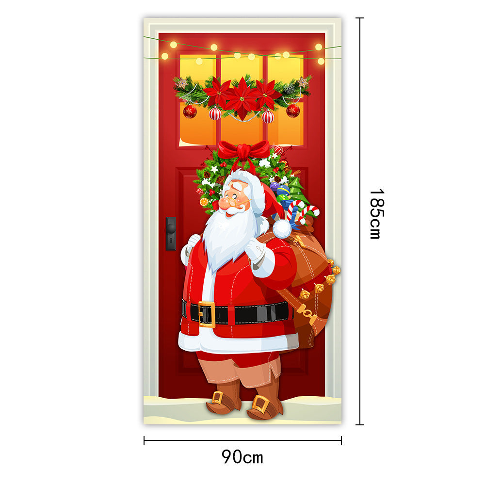 Christmas Curtain Flag Outdoor Photo Puppy Background Hanging Cloth