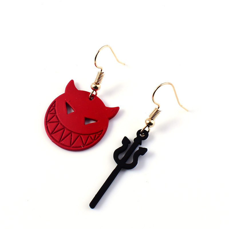 Halloween Accessories Horror Funny Pumpkin Ghost Demon Earrings