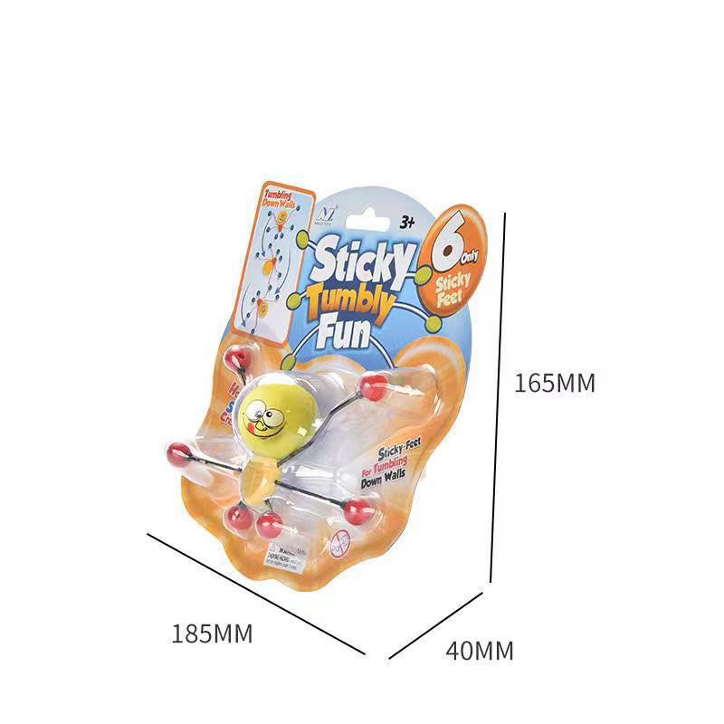 Climbing Wall Flip Bucket Spider Decompression Sticky Toy