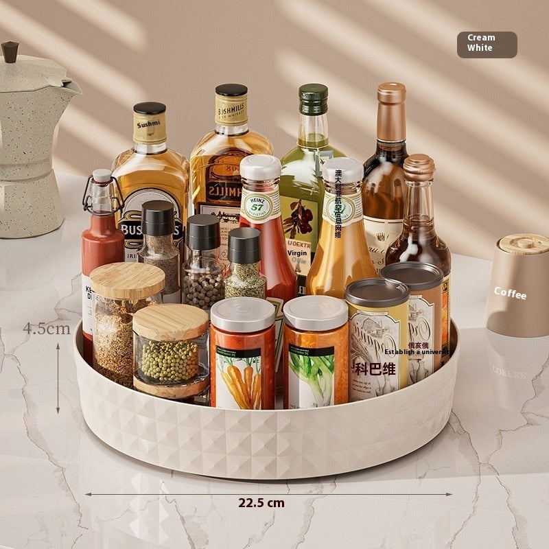 Seasoning Rotating Storage Rack Kitchen Multi-function Tray
