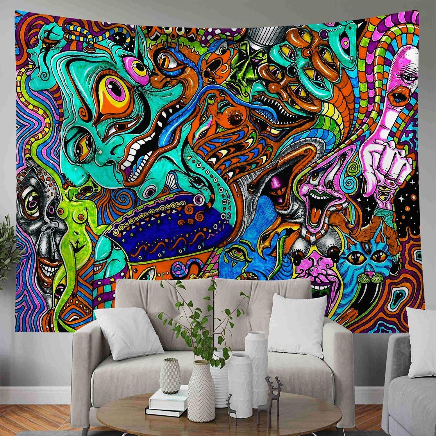 Home Decoration Psychedelic Background Cloth