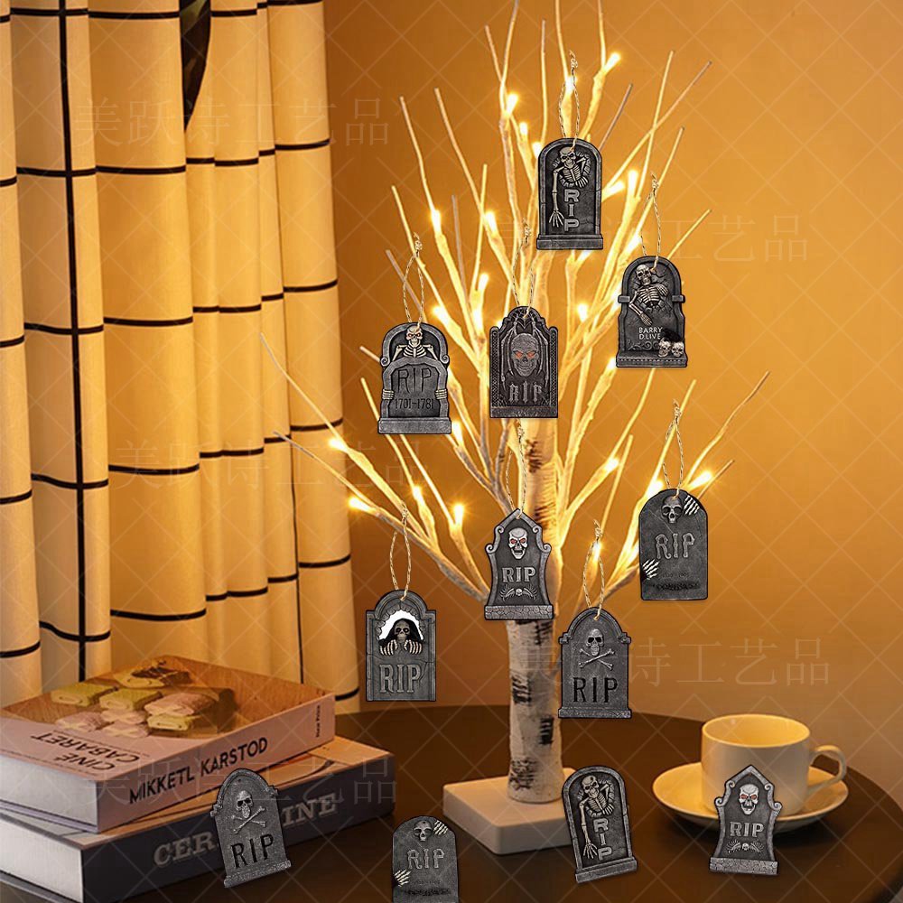 Halloween Paper Pendants – 16-Piece Hanging Ornaments for Ghost Festival Party Decorations