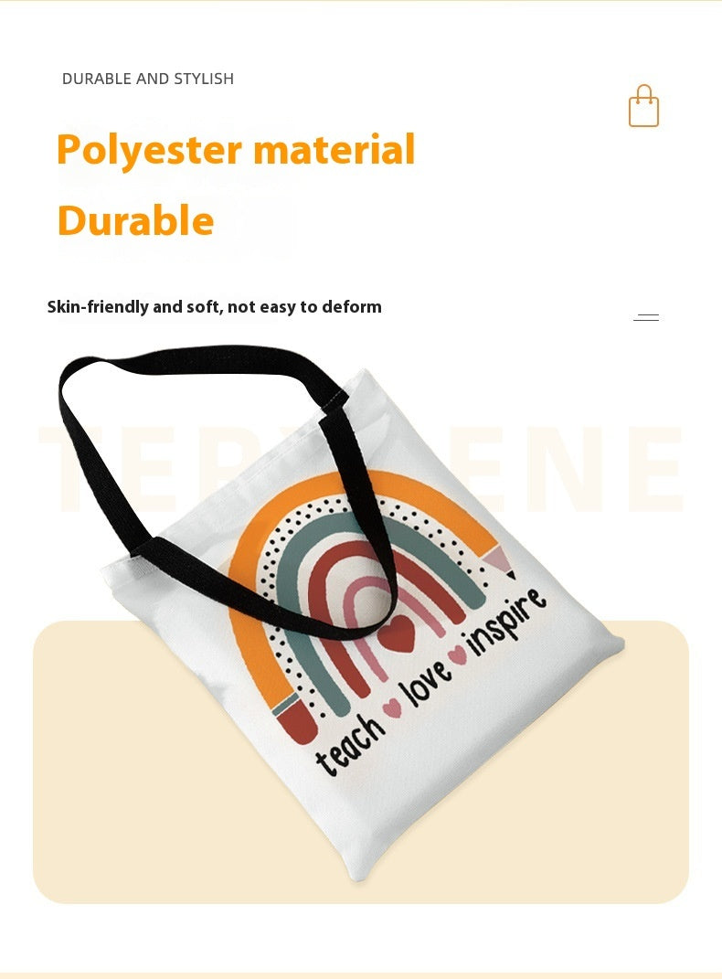 Female Printed Canvas Handbag – Stylish & Durable Tote Bag