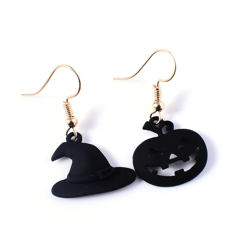 Halloween Accessories Horror Funny Pumpkin Ghost Demon Earrings