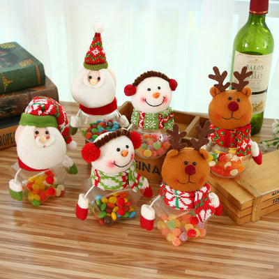 Christmas Candy Jar and Kids Storage Santa Bag Sweet Box Gift Container