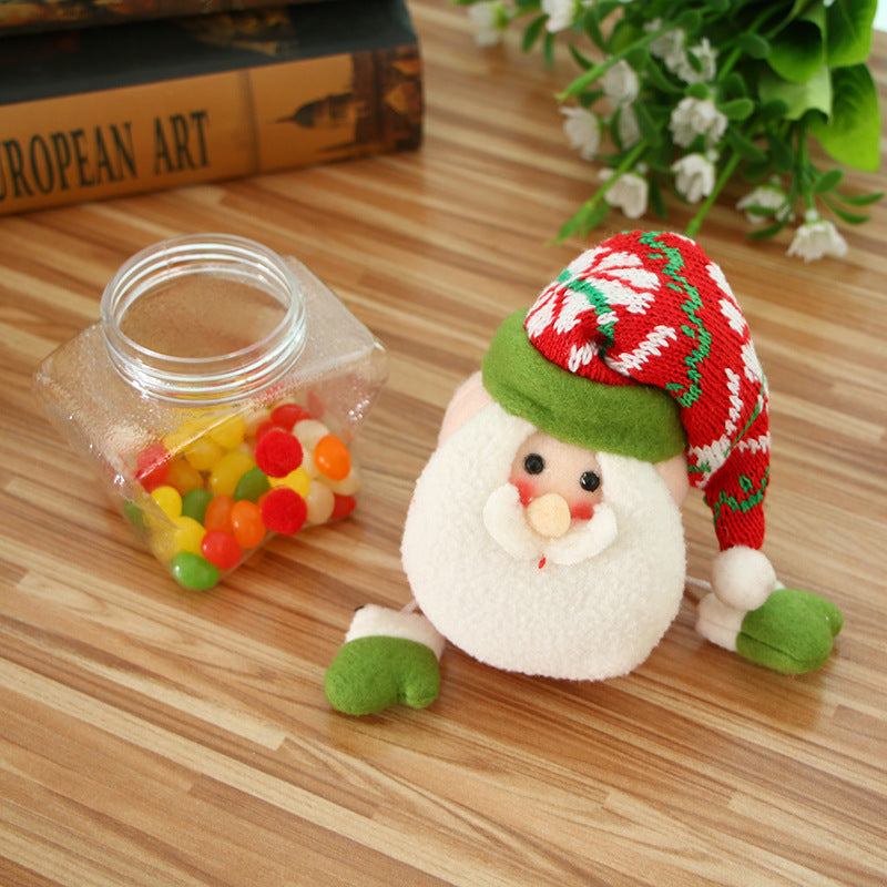 Christmas Candy Jar and Kids Storage Santa Bag Sweet Box Gift Container