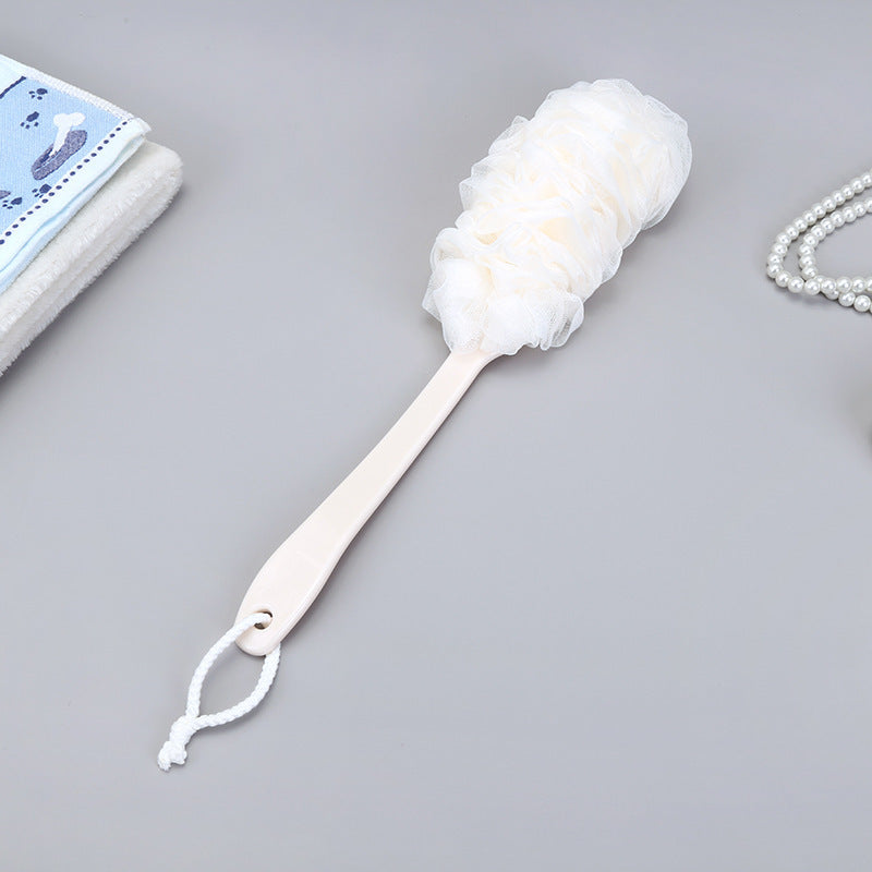 Long Handle Back Scrubber Brush – Soft Mesh Bath & Shower Sponge Brush