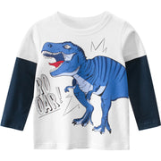 Kids Long Sleeve Cotton Shirt Korean Style Regular Fit