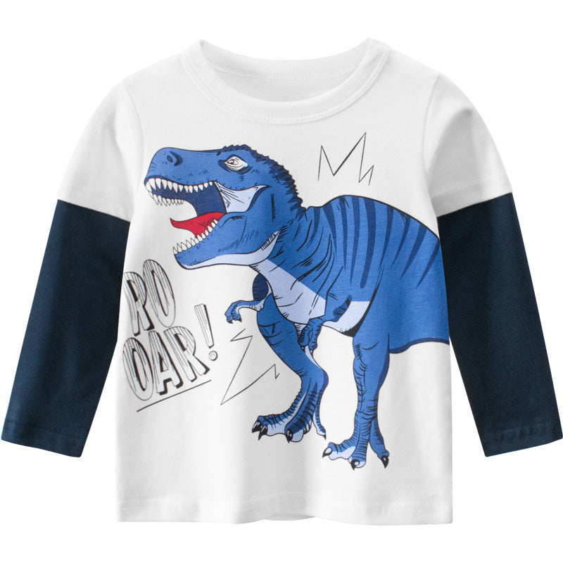 Kids Long Sleeve Cotton Shirt Korean Style Regular Fit