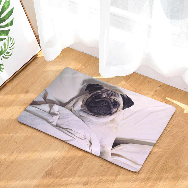 Dog digital printing floor mat