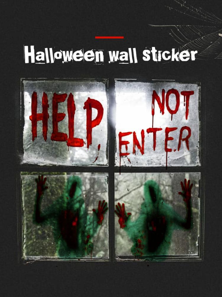 Blood Zombie Halloween Wall Sticker