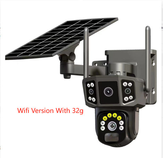 Solar Panoramic Security Camera – Outdoor 360° Surveillance