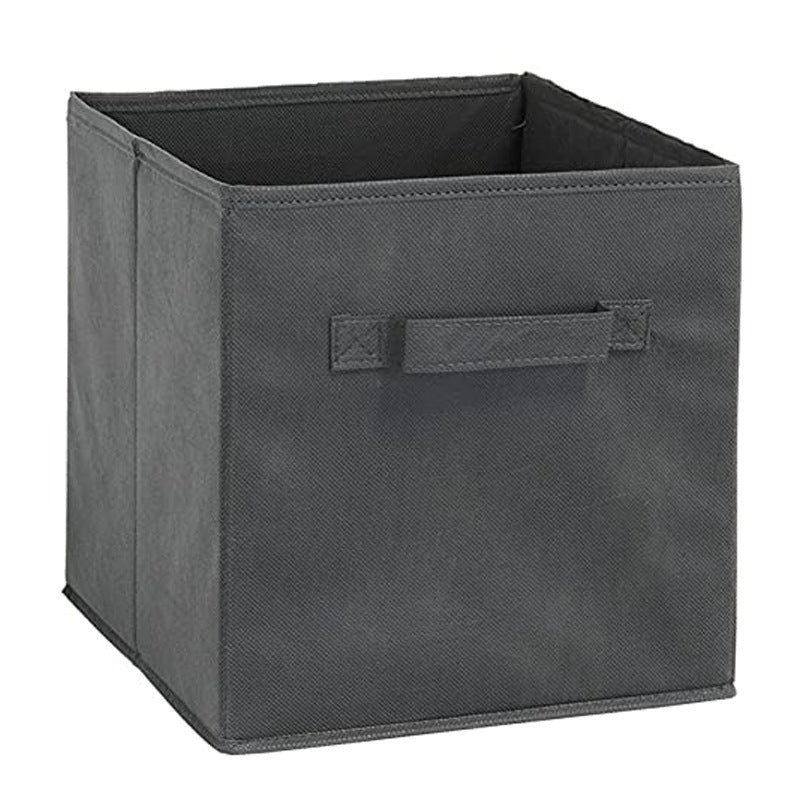Solid Color Lid Storage Box Wardrobe Storage Box Fabric Toy Storage Box Drawer Box Sundries Basket 27 27 28
