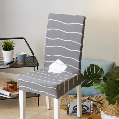 Elastic Siamese Solid Color Stretch Office and Hotel Chair Cover