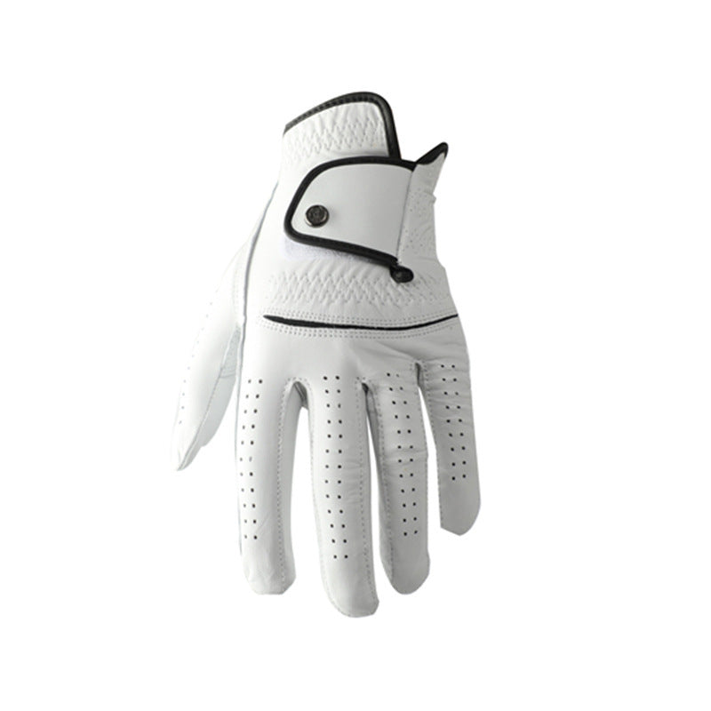 White Half-Sheepskin Casual Gloves – Non-Slip