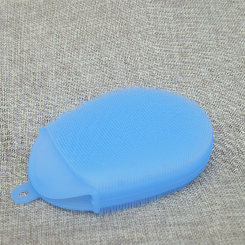 SoftBristle Silicone Baby Shower Brush – Gentle Scalp & Body Cleaner for Newborns