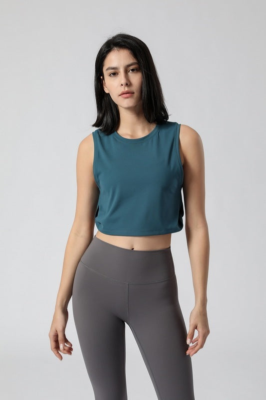 Loose Sports Vest Women's Yoga Fitness Vest Running Sports T-shirt