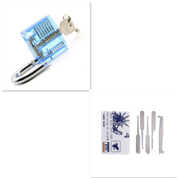 Product information:   material: metal Specifications:&nbsp; transparent lock, blue transparent lock, goddess card, crescent lock, goddess + 2 tools Style: modern and simple  Packing list:  Metal leaf lock*1