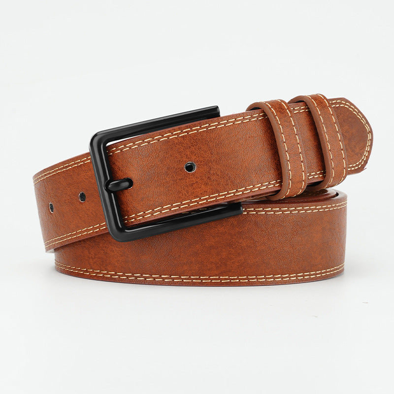 Retro Style Men's Leather Belt