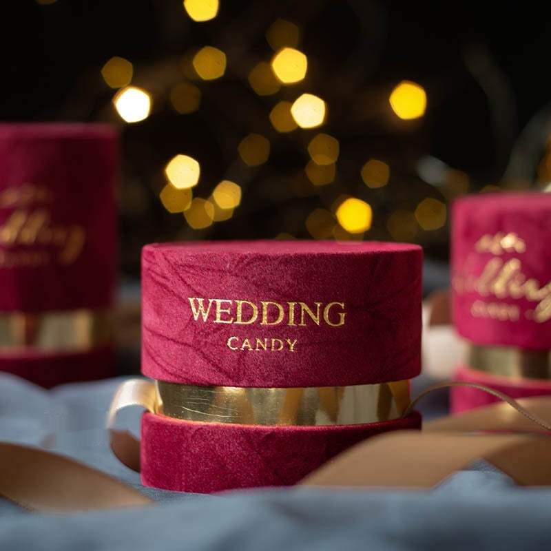 Velvet Cloth Wedding Simple Mori Gift Box