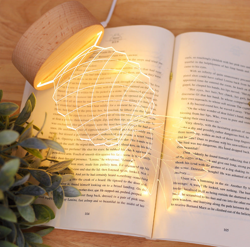 Cartoon Pineapple Bedside Table Lamp – USB Powered Night Light with Dimmer