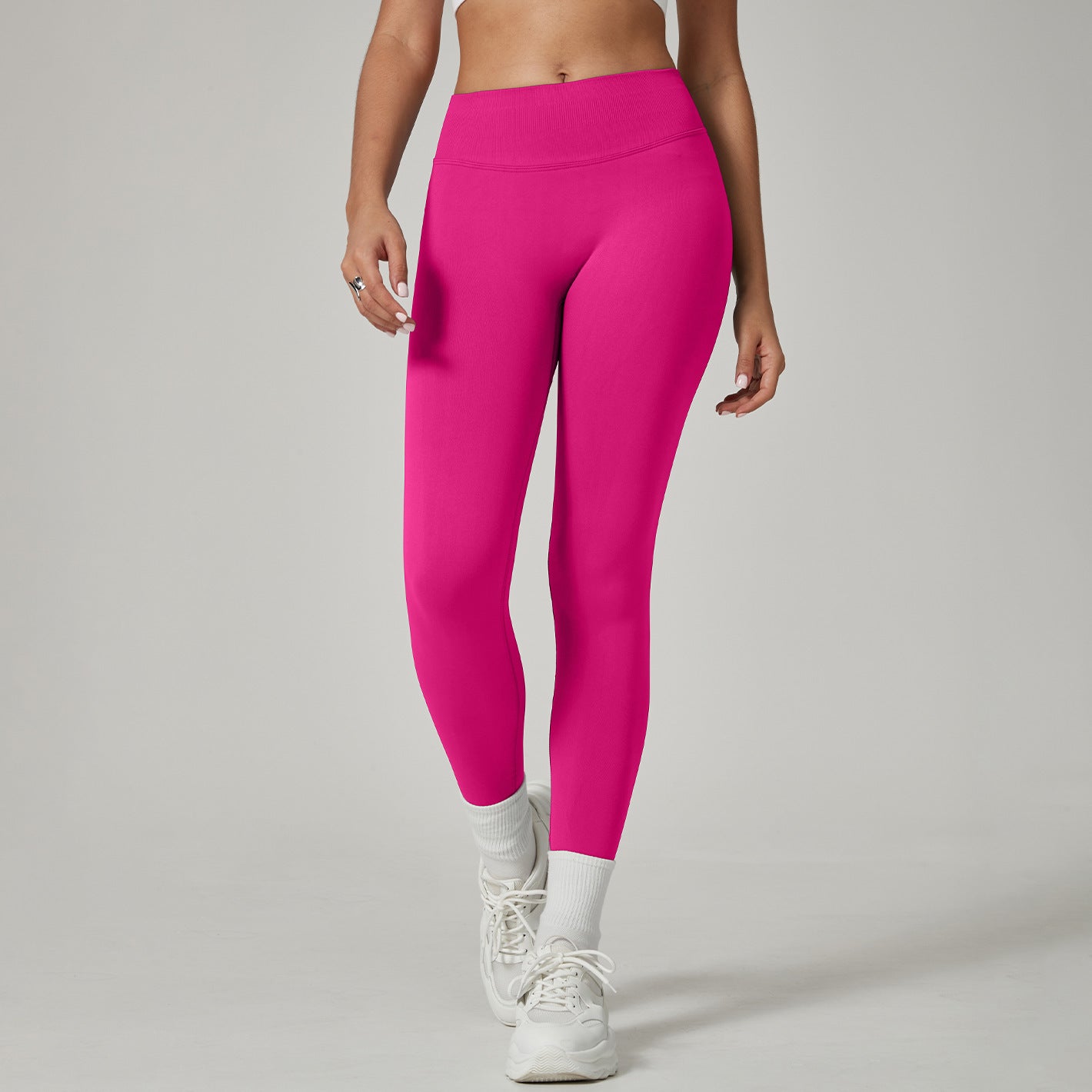 Women’s Nylon-Spandex High-Stretch Yoga Pants – Performance & Comfort