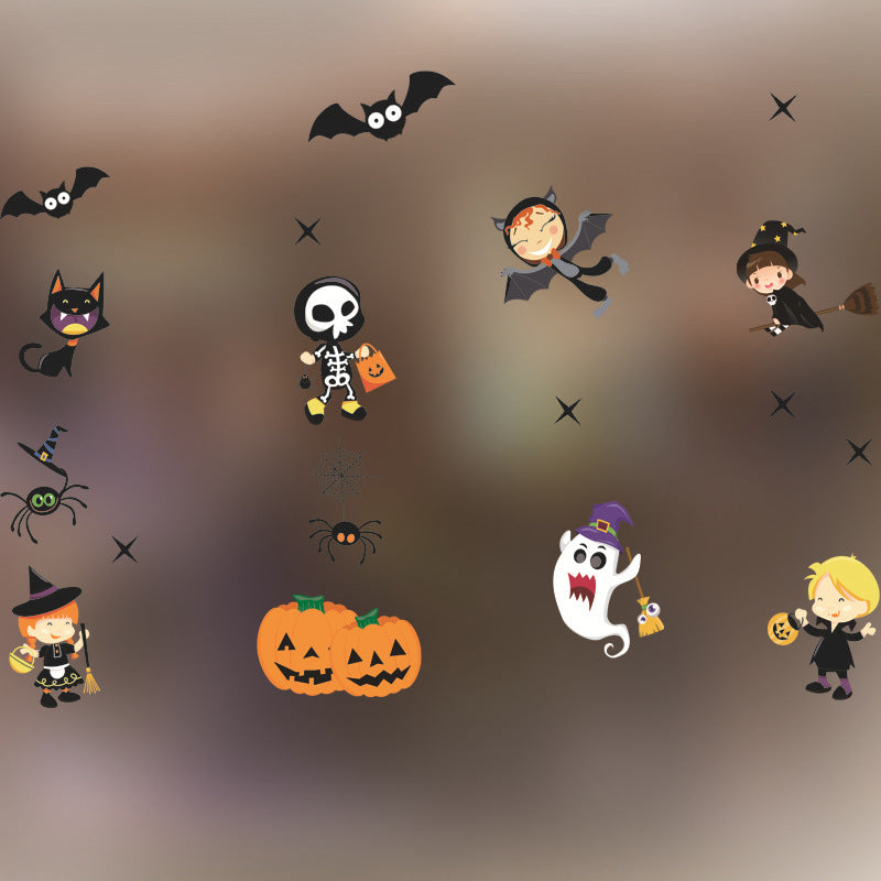 Halloween Decoration Kindergarten Stickers Glass Door